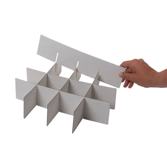 Simplify Clear & Red Ornament Organizer